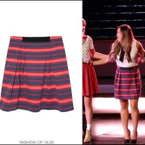 Rachel Roy Cotton Knit Striped Skirt